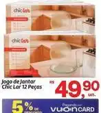 Fort Atacadista Chic - jogo de jantar lar 12 peças oferta