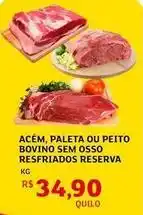 Assaí Atacadista Bovino - acém, paleta ou peito bovino sem osso resfriados reserva oferta