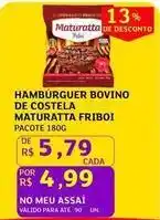 Assaí Atacadista Maturatta - hamburguer bovino de costela friboi oferta