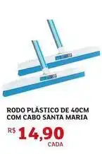 Assaí Atacadista Maria - rodo plástico de 40cm com cabo santa oferta