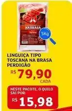 Assaí Atacadista Perdigão - linguica tipo toscana na brasa oferta