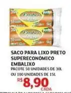 Assaí Atacadista Embalixo - saco para lixo preto supereconómico oferta