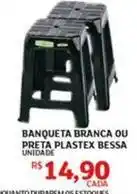 Assaí Atacadista Plastex - banqueta branca ou preta plastx bessa oferta