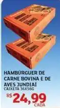 Assaí Atacadista De - hamburguer de carne bovina e de aves jundia oferta
