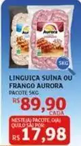 Assaí Atacadista Aurora - linguiça suina ou frango oferta