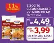 Assaí Atacadista Cracker - biscoito cream premium oferta