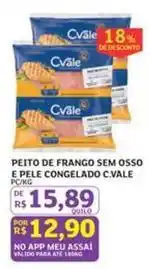 Assaí Atacadista Meu - peito de frango sem osso e pele congelado oferta