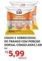 Assaí Atacadista Lar - coxas e sobrecoxas de frango com porcao dorsal congeladas oferta