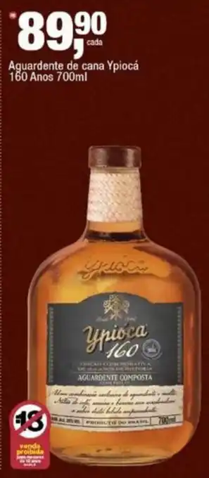 Aguardente de cana ypioca 160 anos