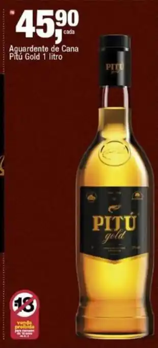 Aguardente de Cana Pitú Gold