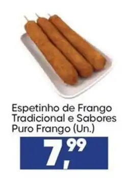 Imec Supermercados Espetinho de Frango Tradicional e Sabores Puro Frango oferta