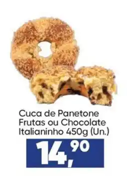 Imec Supermercados Cuca de Panetone Frutas ou Chocolate Italianinho oferta