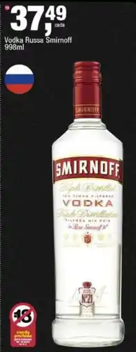 Frangolândia Vodka russa smirnoff oferta