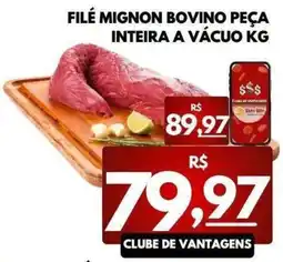 ServBem filé mignon bovino peça inteira a vácuo kg oferta