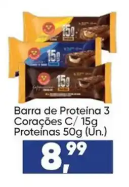 Imec Supermercados Barra de Proteína 3 Corações C oferta
