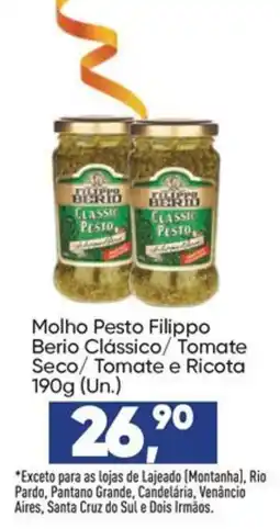 Imec Supermercados Molho Pesto Filippo Berio Clássico/ Tomate Seco/ Tomate e Ricota oferta