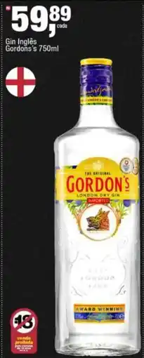 Frangolândia Gin Inglês Gordons's oferta