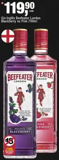 Frangolândia Gin Inglês Beefeater London Blackberry ou Pink oferta