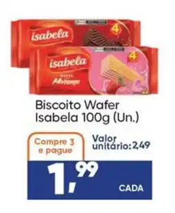 Imec Supermercados Biscoito Wafer Isabela oferta