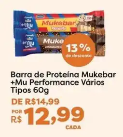 Mercadinhos São Luiz Barra de Proteína Mukebar +Mu Performance Vários Tipos oferta