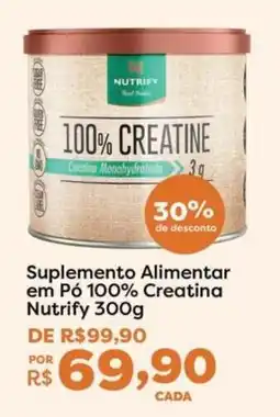 Mercadinhos São Luiz Suplemento Alimentar em Pó 100% Creatina Nutrify oferta