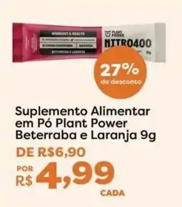 Mercadinhos São Luiz Suplemento Alimentar em Pó Plant Power Beterraba e Laranja oferta