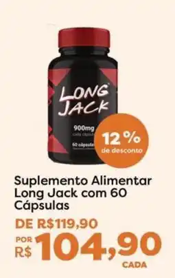 Mercadinhos São Luiz Suplemento Alimentar Long Jack com 60 Cápsulas oferta