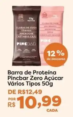 Mercadinhos São Luiz Barra de Proteína Pincbar Zero Açúcar Vários Tipos oferta