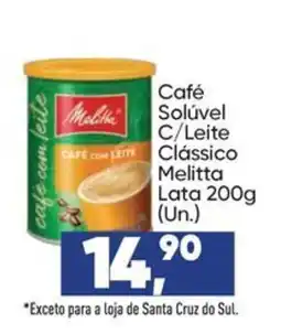 Imec Supermercados Café Solúvel C/Leite Clássico Melitta oferta