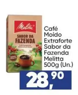 Imec Supermercados Café moído extraforte sabor da fazenda melitta oferta
