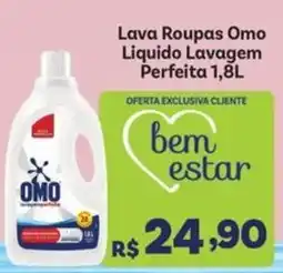 Covabra Supermercados Lava Roupas Omo Líquido Lavagem Perfeita oferta