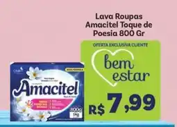 Covabra Supermercados Lava Roupas Amacitel Toque de Poesia oferta
