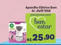 Covabra Supermercados Aparelho Elétrico Bom Ar + Refil 16ml oferta