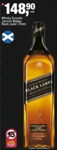 Frangolândia Whisky Escocês Johnnie Walker Black Label oferta
