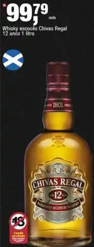 Frangolândia Whisky escocês Chivas Regal 12 anos oferta