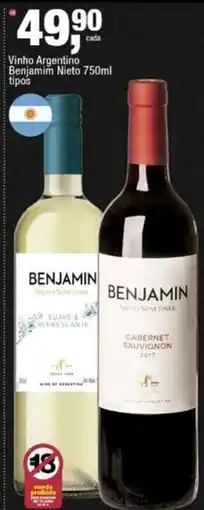 Frangolândia Vinho Argentino Benjamin Nieto 750ml tipos oferta