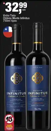 Frangolândia Vinho tinto chileno monte infinitus oferta