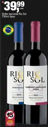 Frangolândia Vinho nacional rio sol oferta