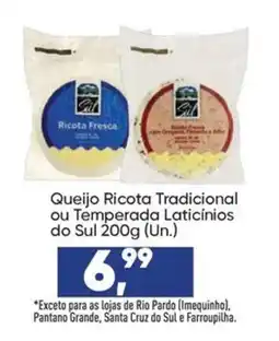 Imec Supermercados Queijo Ricota Tradicional ou Temperada Laticínios do Sul oferta