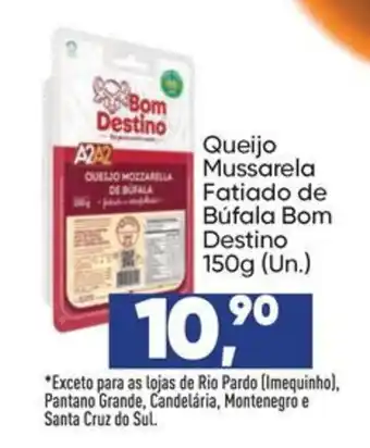 Queijo mussarela fatiado de búfala bom destino