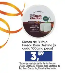 Imec Supermercados Ricota de Búfala Fresca Bom Destino oferta