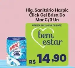 Covabra Supermercados Hig. Sanitário Harpic Click Gel Brisa Do oferta