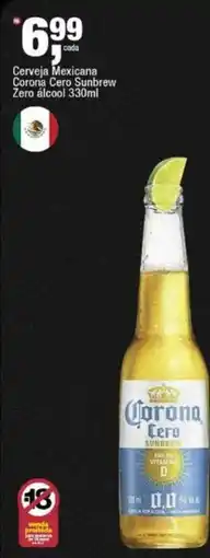 Frangolândia Cerveja mexicana corona cero sunbrew oferta