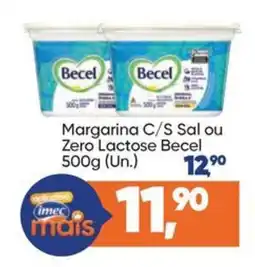 Imec Supermercados Margarina c/s sal ou zero lactose becel oferta