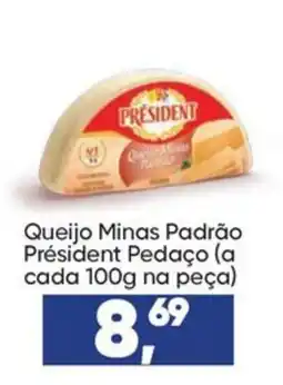 Imec Supermercados Queijo Minas Padrão Président Pedaço oferta