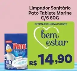Covabra Supermercados Limpador Sanitário Pato Tablete Marine oferta