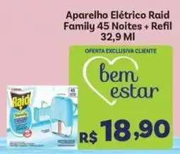 Covabra Supermercados Aparelho Elétrico Raid Family 45 Noites oferta