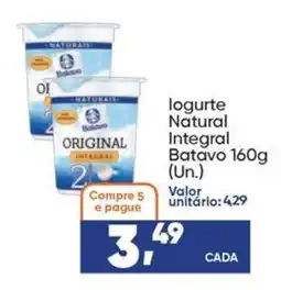 Imec Supermercados logurte natural integral batavo oferta