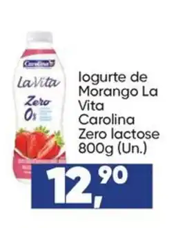 Imec Supermercados Iogurte de morango la vita carolina zero lactose oferta