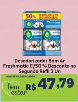 Covabra Supermercados Desodorizador Bom Ar Freshmatic C oferta
